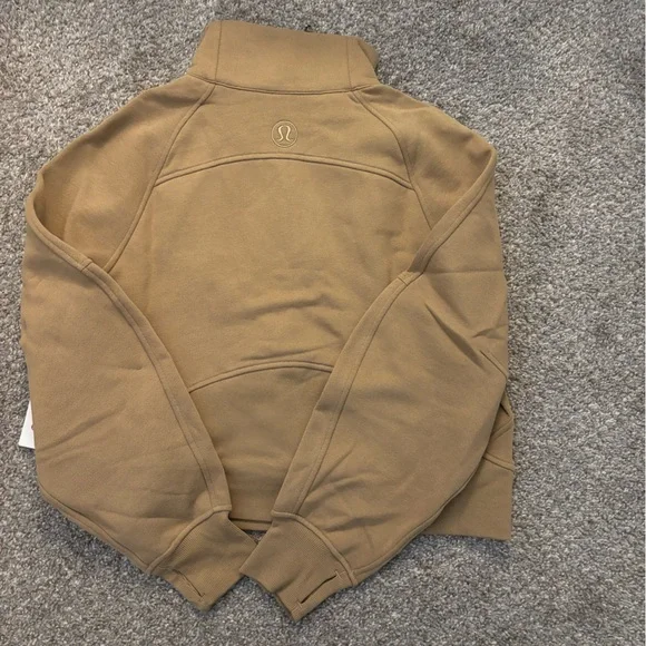 Lululemon Scuba Oversized Funnel-Neck Half Zip - Filbert Tan - Picture 4 of 6